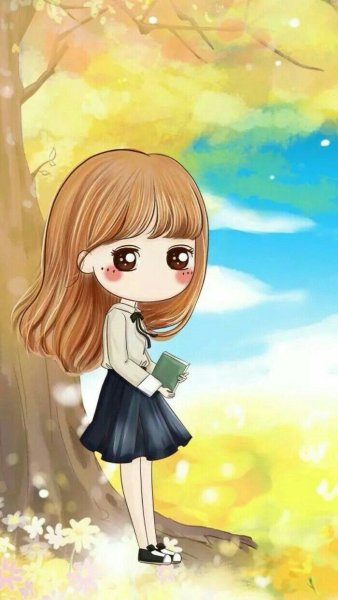 Милые мультяшные девочки