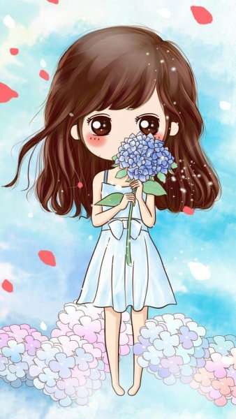 Красивые мультяшные девочки