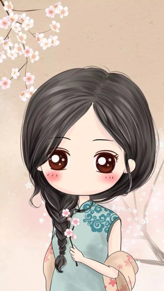 Милые мультяшные девочки