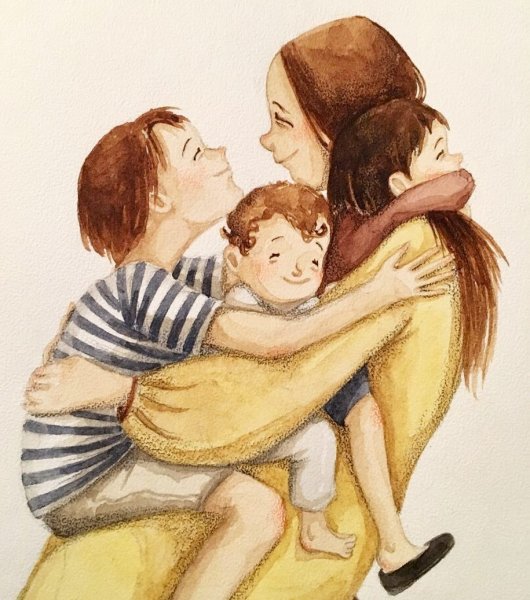 Милые иллюстрации семьи