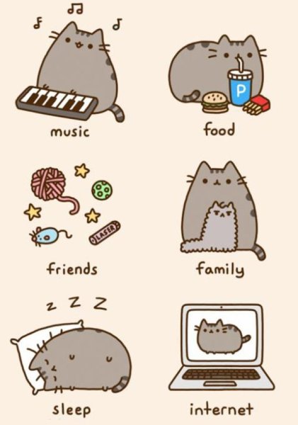 Стикеры Pusheen