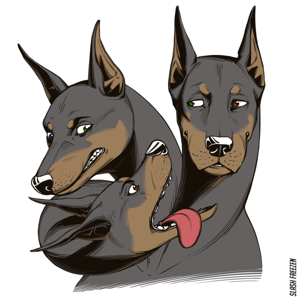 Трехглавый Доберман