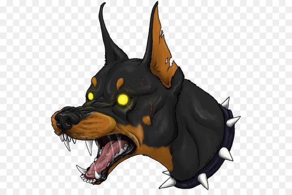 Собака Доберман злой