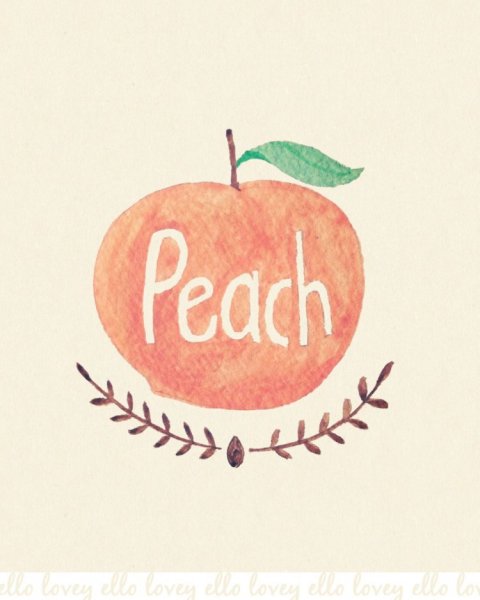 Милый персик