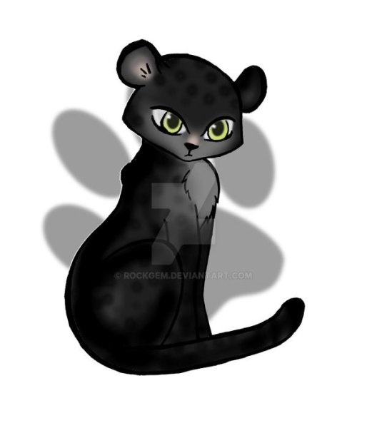 Пантера в мультяшном стиле