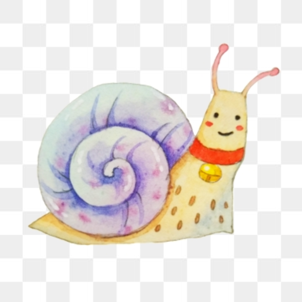 Рисование красивая улитка