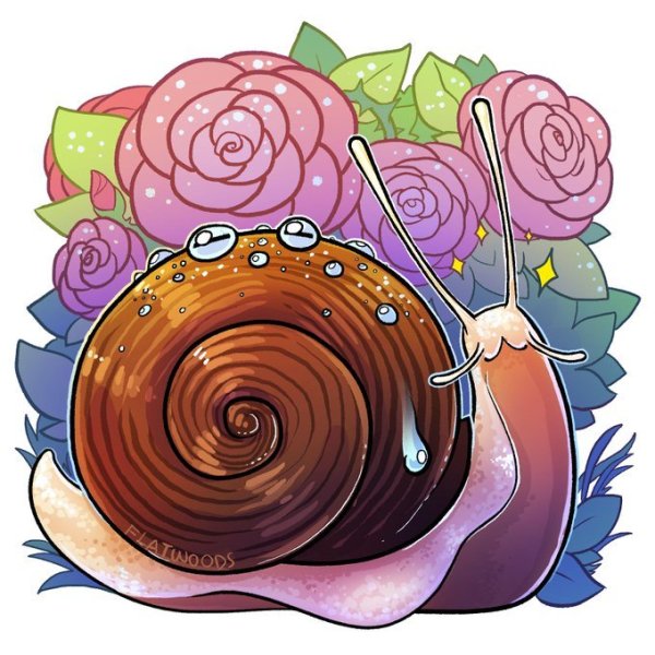 Улитка арт милый