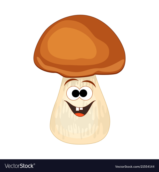 Гриб улыбается