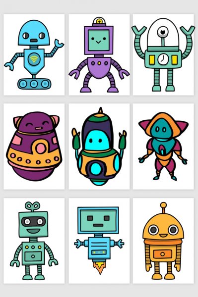 Нарисовать милого робота