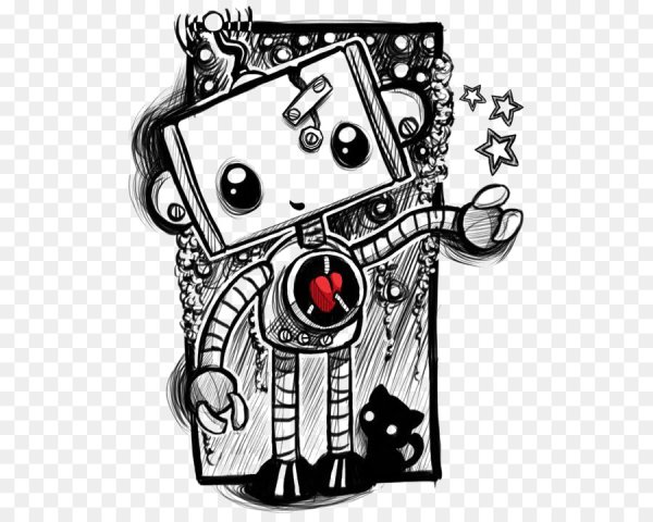 Рисунки милых роботов