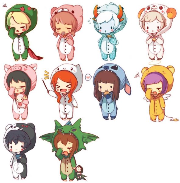 Чиби в кигуруми