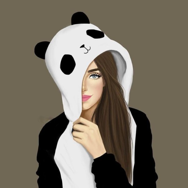Девочка в костюме панды