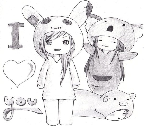 Раскраски для девочек аниме Пикачу