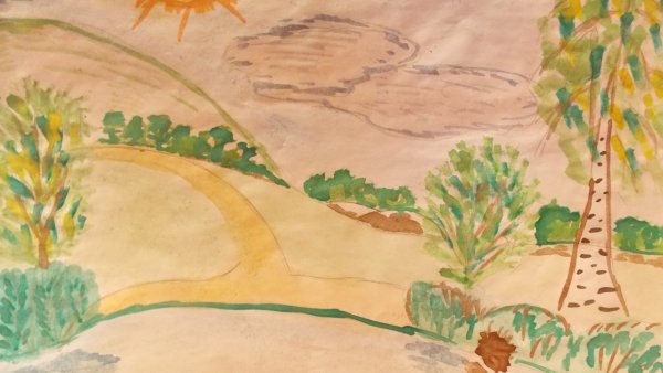 Рисунок на тему родная природа