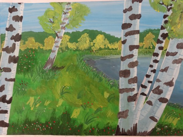 Детские рисунки на тему Родина