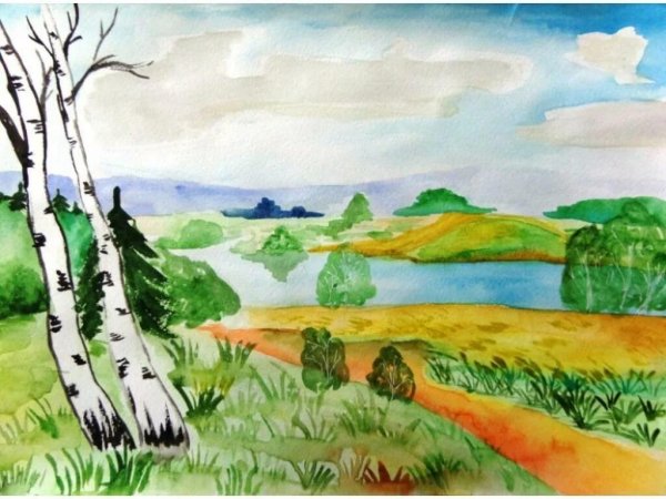 Рисунок на тему природа