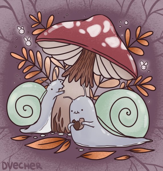 Мухомор рисунок милый