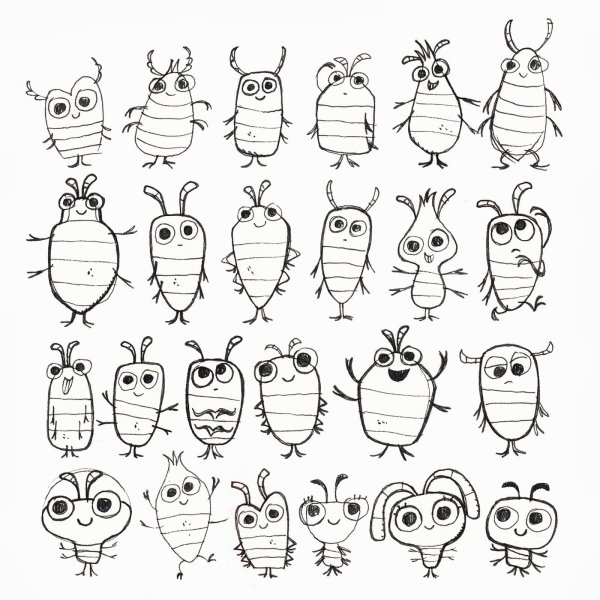 Милые букашки рисунки