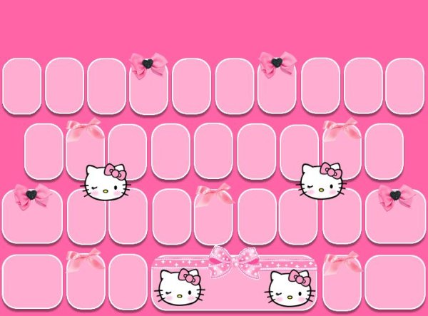 Клавиатура с Хелло Китти на айфон