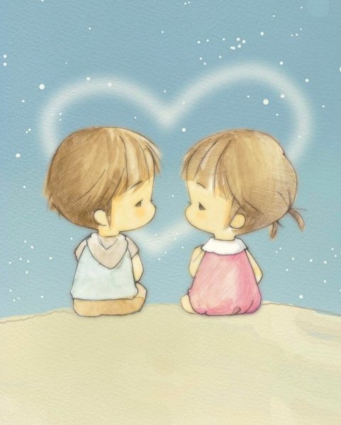 Милые мультяшные пары