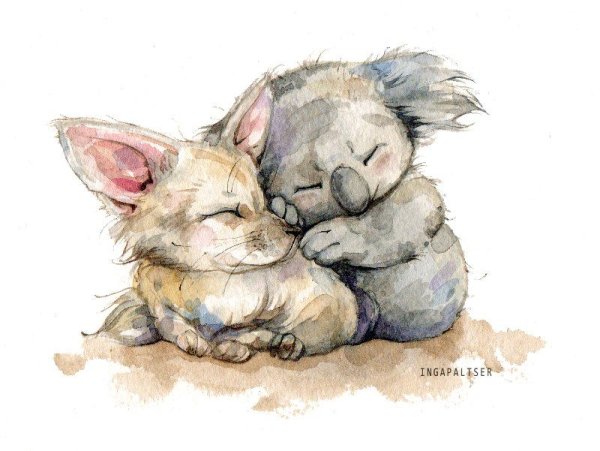 Влюбленные мишки