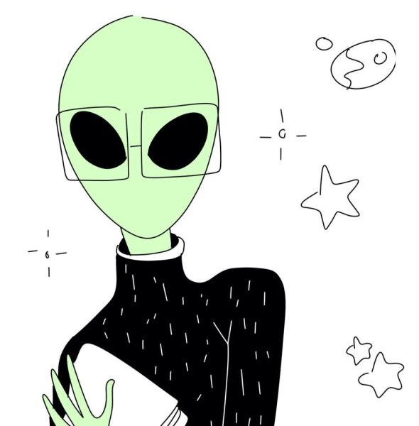 Стикеры в стиле космос