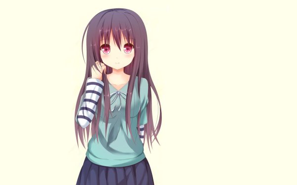 Аниме арт на белом фоне