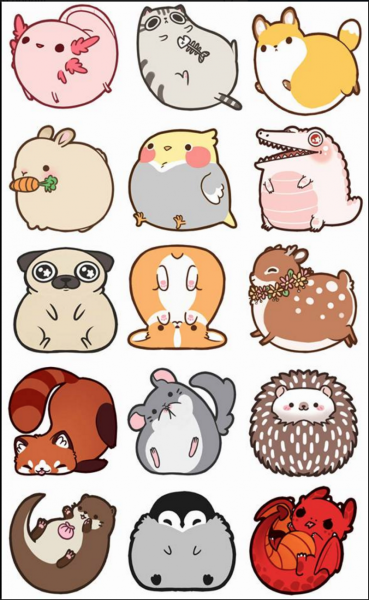 Милые мультяшные животные