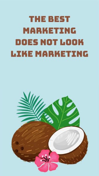 Кокос рисунок