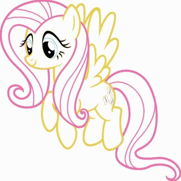 Рисуем Флаттершай пони