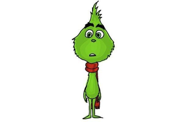 Рисунок Гринча для срисовки