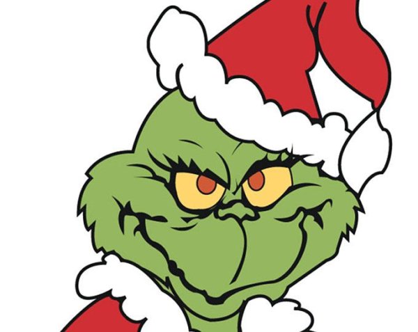 Гринч в шапке Санты