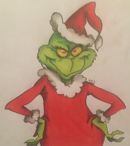 Срисовки Гринча