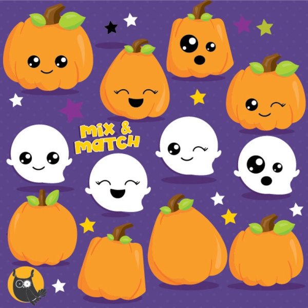 Милая тыква на Хэллоуин