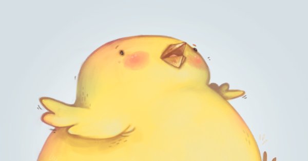 Милый цыпленок арт