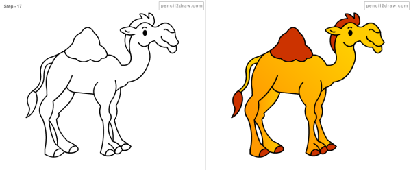 Верблюд мультяшный