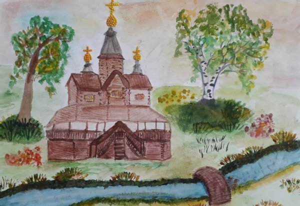 Русь моя родная рисунок