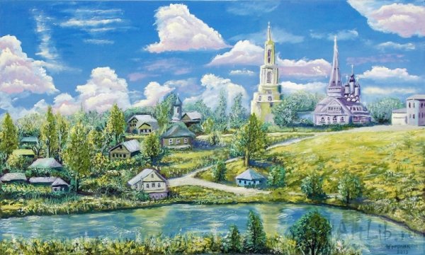 Церковь на Холме картины