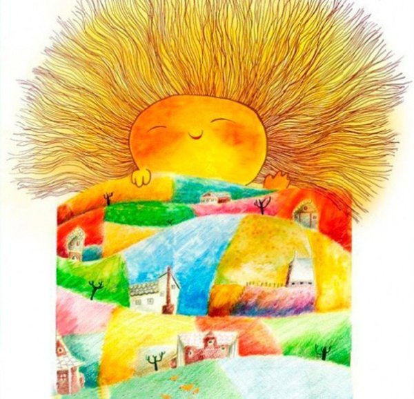 Добрые солнечные иллюстрации