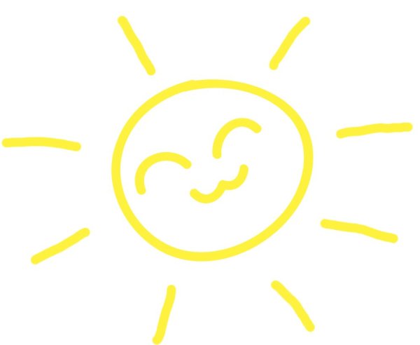 Солнце на прозрачном фоне