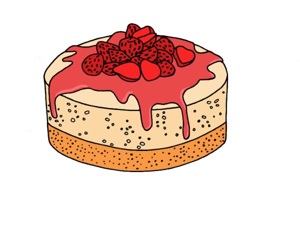 Нарисовать торт