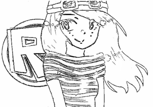 Арт РОБЛОКС раскраска