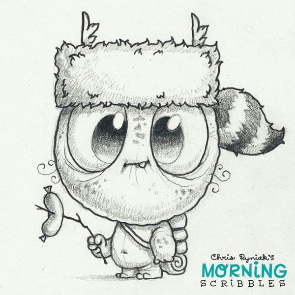 Милые монстрики для срисовки карандашом