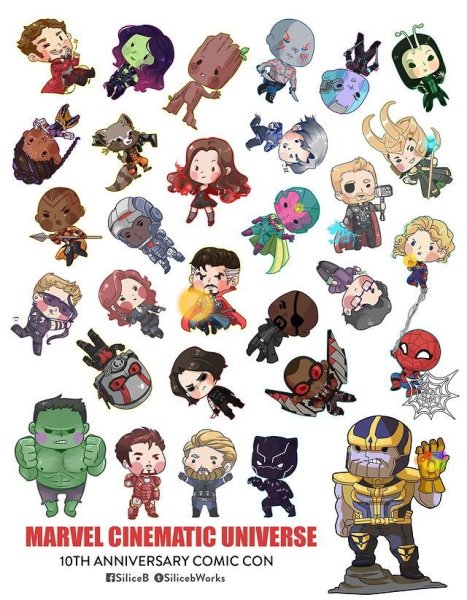 Стикеры для распечатки персонажи