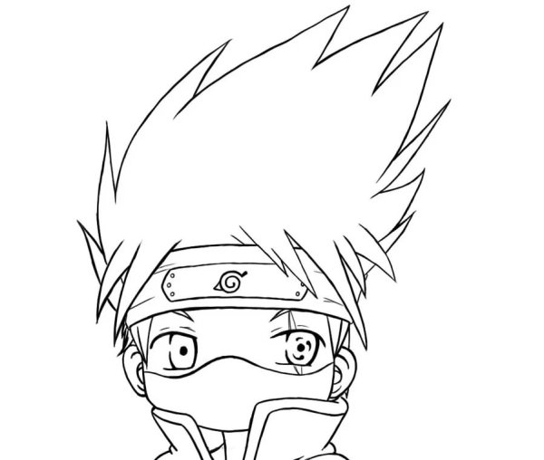 Раскраска Наруто Зецу