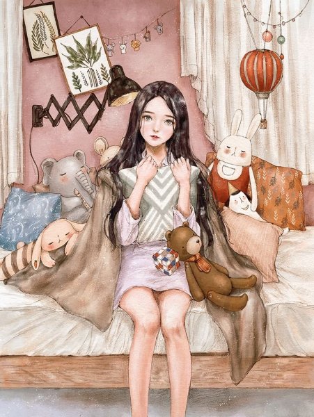 Японские кавайные обои