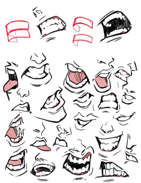 Мультяшный рот