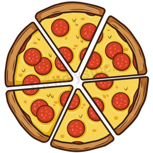Стилизованное изображение пиццы