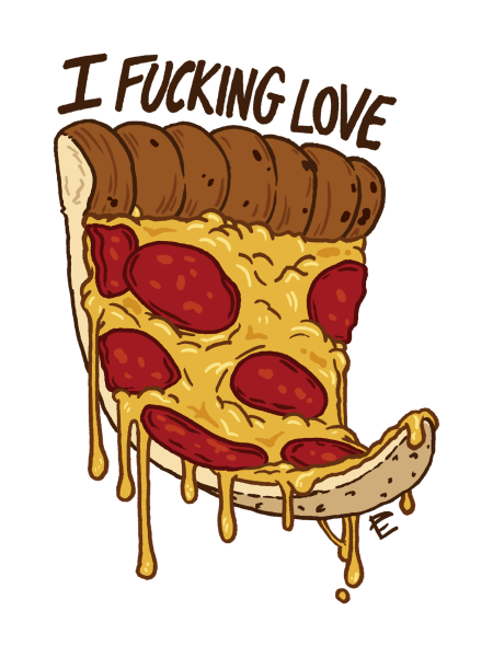 Пицца распечатка цветная