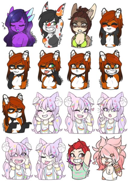 Красивый стиль рисования фурри